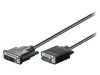 Cablu D-Sub 15pin HD la DVI-I 3m Negru