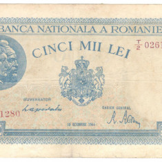 Romania 5000 lei 1944. 10.10.