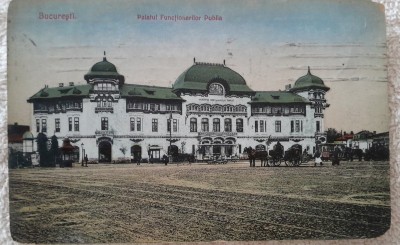 Carte postala, Bucuresti, Palatul Functionarilor Publici, 1925 foto