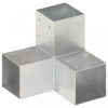VidaXL Conector de grindă, formă Y, 91 x 91 mm, metal galvanizat 145473