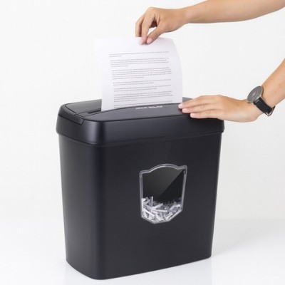 Distrugător automat de documente și CD-uri Izoxis, capacitate 12L, standard de securitate P-4, compatibil GDPR foto