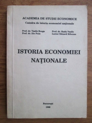 Istoria economiei nationale/ Ilie Puia, Vasile Bogza foto