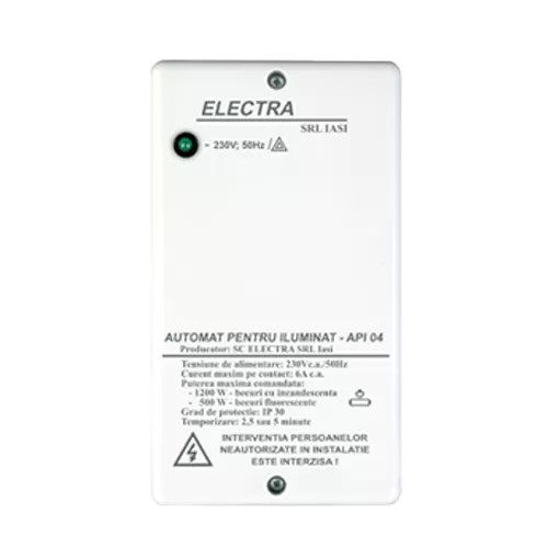Automat pentru iluminat holurile sau scarile de bloc - ELECTRA API.11A