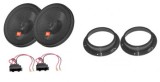 Pachet Audio Auto Fata JBL Stage2 624 VW Golf 5/6 + Inele Adaptare + Conectori Difuzoare 240W