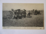 Rară! Artileria rom&acirc;nă &icirc;n acțiune:Manevre militare 1914,carte poșt.necirculată