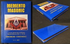 masonerie 2001 MEMENTO MASONIC &ndash; Gheorghe Comanescu 146 pag GADUL I II III Francmasonerie Explicatie Cabinet Chestionar Calendarul masonic Grad 1 2 3