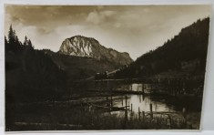 IMPREJURIMILE LACULUI GHILCOS , FOTO TILLY ARTZ , GHEORGHIENI , FOTOGRAFIE TIP CARTE POSTALA , INTERBELICA