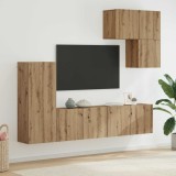 Cumpara ieftin Unitate TV de Perete 5 buc. 240 x 30 x 183 cm Stejar Artizanal