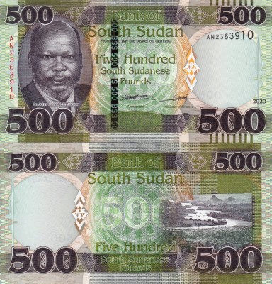 SUDANUL DE SUD 500 pounds 2020 UNC!!! foto