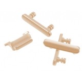 Set Butoane Laterale iPhone 7 Gold - Volum, Power, Mute - Banda Flex Inclusa
