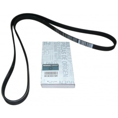 Curea transmisie canelata Logan 1,4/1,6 OE Renault (cu aer conditionat si servodirectie) foto
