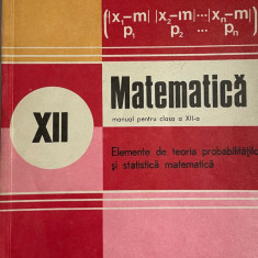 Matematiaca -elemente de teoria probabilitatilor si statistica