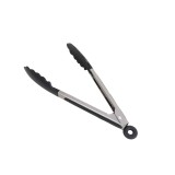 Cleste de servire din inox si silicon, cu inel de blocare si agatare, lungime 24cm Z-TOOLS / ZTS9257