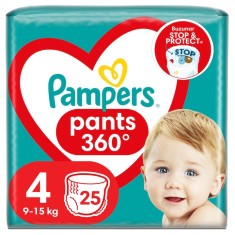 Scutece-Chilotel Pampers Pants Nr. 4, Fixare 360 - Pachet de 25 de bucati 25, Nr. 4, 9-15 kg foto