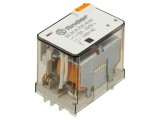 Releu electromagnetic 4PDT 230VAC 12A plug-in - FINDER