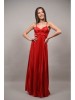 ROCHIE LUNGA DE OCAZIE PLISATA SPATE CUT OUT SI CUPE ROSINA NEALLY Rosu TALIE UNICA