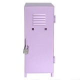 Dulapior Mini cu Lacat, Plastic, Lila, 10,5x10x26 cm, CMCLASS
