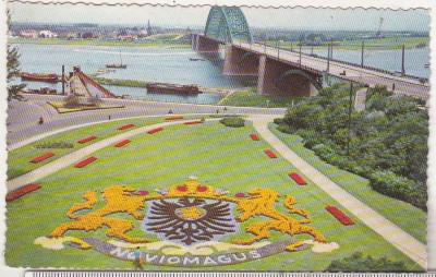 bnk cp Poduri - Olanda - Nijmegen - Podul Waalbrug - circulata foto