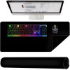 Mousepad gaming, material antialunecare, cauciuc/nailon, 90x45x0,2 cm, negru