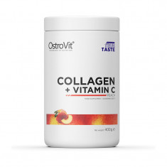 Supliment alimentar Colagen + Vitamina C cu aroma de piersici, 400g, OstroVit