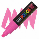 Marker Posca PC-8K varf tesit 8 mm roz flourescent