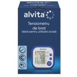 Tensiometru de brat Alvita TMB-1491-S, electronic, manseta universala 22-42cm, 90 memorii