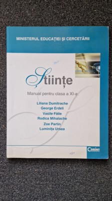 STIINTE MANUAL PENTRU CLASA A XI-A - Dumitrache, Erdeli foto