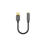 Adaptor audio Baseus L54 Adaptor audio USB-C mini jack 3,5 mm (negru)