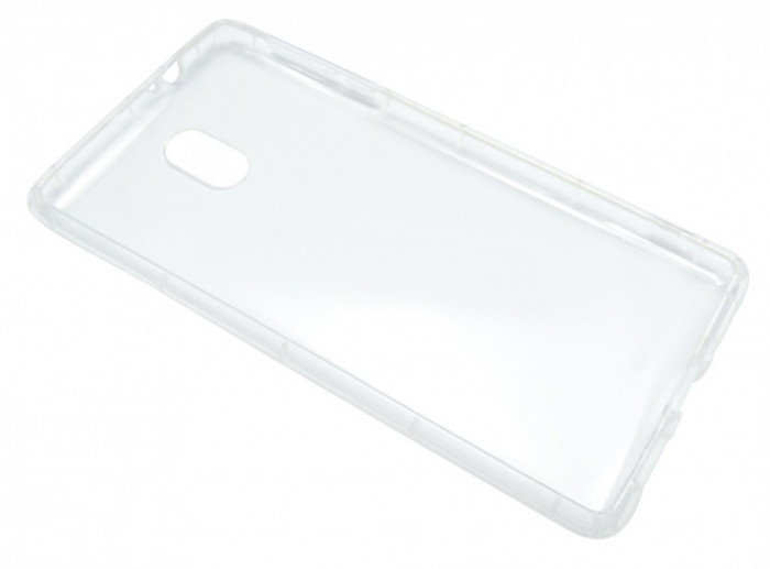Husa silicon ultraslim (0,5 mm) cu margini intarite transparenta pentru Nokia 3 2017