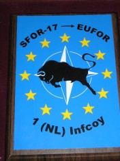 D15 20 - Placheta - tematica militara - forta militara in Europa - EUFOR