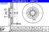 ATE 24.0130-0113.1 Disc frana