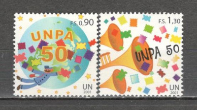 O.N.U.Geneva.2001 50 ani Posta ONU UNPA SN.648 foto
