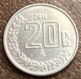 C50 - Moneda foarte veche - Mexic - 20 centavos - 2011