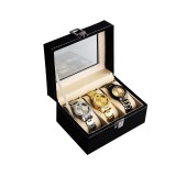 Cumpara ieftin Cutie Depozitare pentru 3 Ceasuri &ndash; Design Compact Black Edition (CDN002)