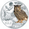 AUSTRIA 2018 - 3 Euro - seria monedelor cu animale ?Creaturi colorate - Bufnita?