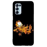 Husa compatibila cu Oppo A54 5G model Gartfield Meatballs revenge, Silicon, TPU, Viceversa, Transparent, Carcasa