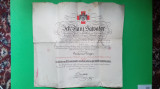 Diploma / Brevet Viena 1918 Medalia de argint crucea de merit sanitar cl. 2