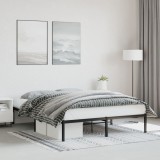 Cumpara ieftin Cadru pat metalic, negru, 160x200 cm