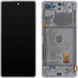 Cumpara ieftin Display cu Touchscreen Samsung Galaxy S20 FE 5G G781, cu Rama, Alb, Service Pack GH82-24214B