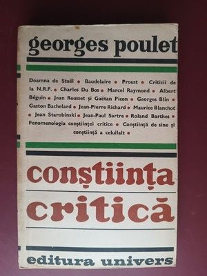 Constiinta critica- Georges Poulet