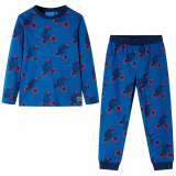 Pijamale de copii cu maneci lungi petrol 92 GartenMobel Dekor, vidaXL