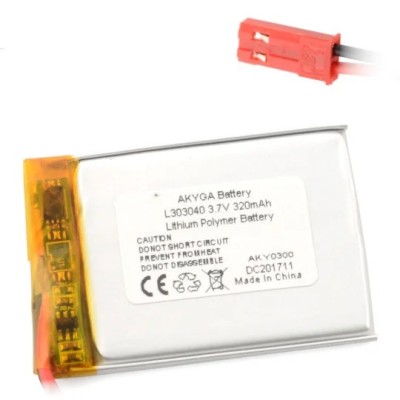 Accu.ind.30x30x3mm 3.7V 320mAh Li-Po foto
