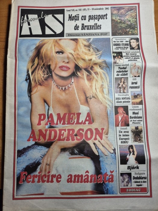 ziarul formula as 11 - 18 noiembrie 2002 - pamela anderson ,marius mihalache