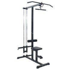 vidaXL Aparat helcometru Manual Negru 110 x 70 x 187 cm