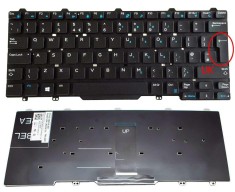 Tastatura Dell Latitude E7450 layout UK fara rama enter mare SINGLE POINT, Latitude E7470 layout UK fara rama