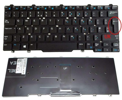 Tastatura Dell Latitude E7450 layout UK fara rama enter mare SINGLE POINT, Latitude E7470 layout UK fara rama foto