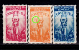 Cumpara ieftin RO 1948 LP 232 &quot;Constitutia RPR &quot;, serie , VARIETATE - punct culoare / 2 Lei,MNH, Nestampilat