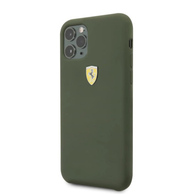 Husa Cover Ferrari SF Logo pentru iPhone 11 Pro Verde foto