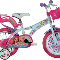 Bicicleta Dino Bikes pentru fetite Barbie 14 inch