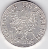 AUSTRIA 100 SCHILLING 1979, Europa, Argint